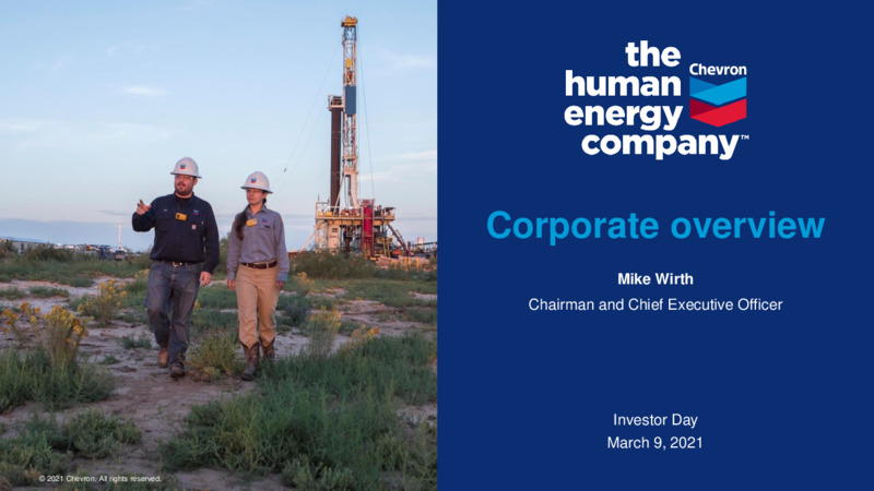 2021 Virtual Chevron Investor Day – Chevron Corp – slide 3