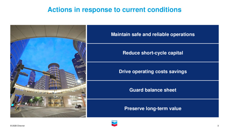 1Q 2020 Earnings Presentation – Chevron Corp – slide 2