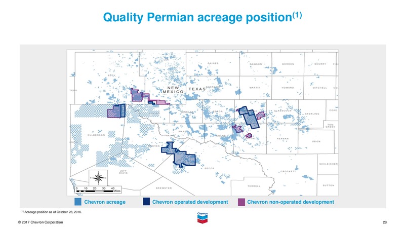 June 2017 Investor Presentation – Chevron Corp – slide 27