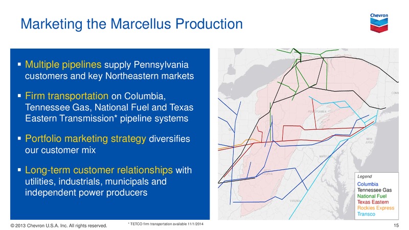 ShaleTight Resources Fueling Growth – Chevron Corp – slide 14