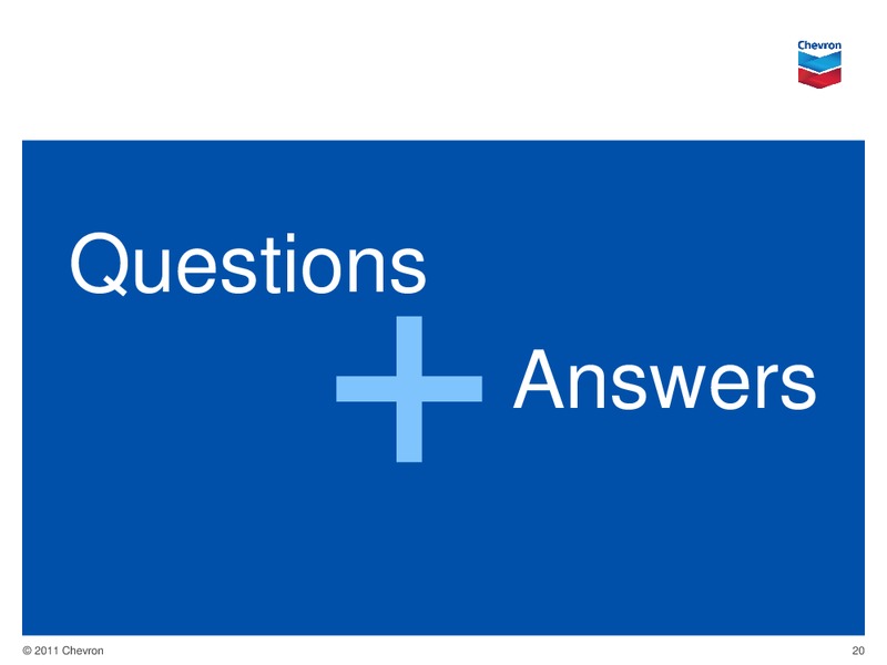 Q2 Earnings Conference Call and Webcast – Chevron Corp – slide 19