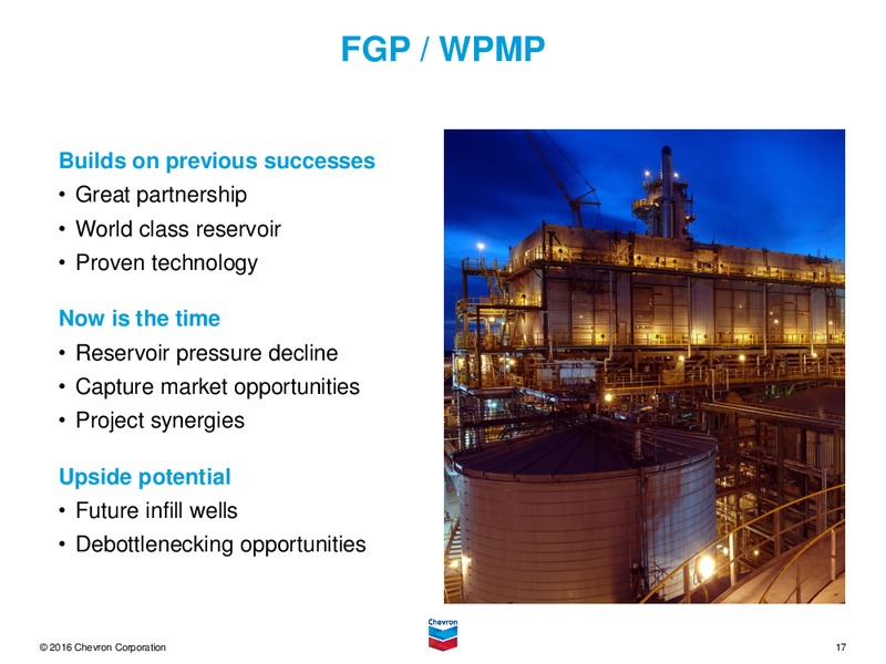2Q 2016 Earnings Conference Call – Chevron Corp – slide 16