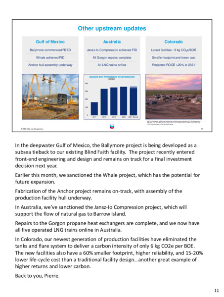Second quarter 2021 earnings call – Chevron Corp – slide 10