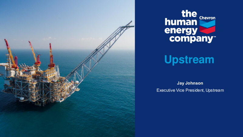 August 2021 Investor Presentation – Chevron Corp – slide 20