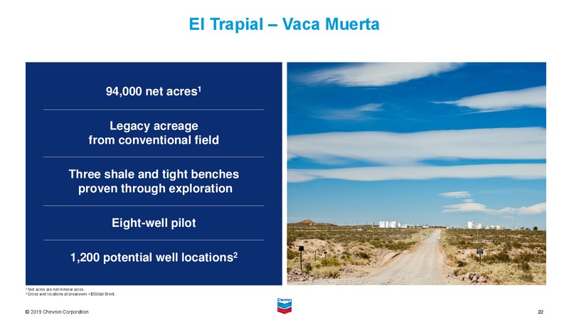 August 2019 Investor Presentation – Chevron Corp – slide 44