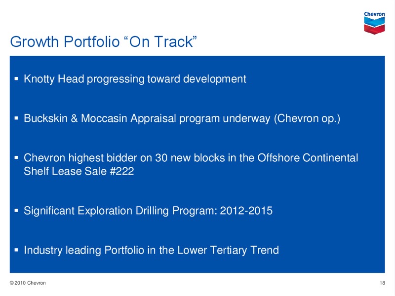 Morgan Stanley Energy Summit Deepwater Gulf of Mexico – Chevron Corp – slide 17