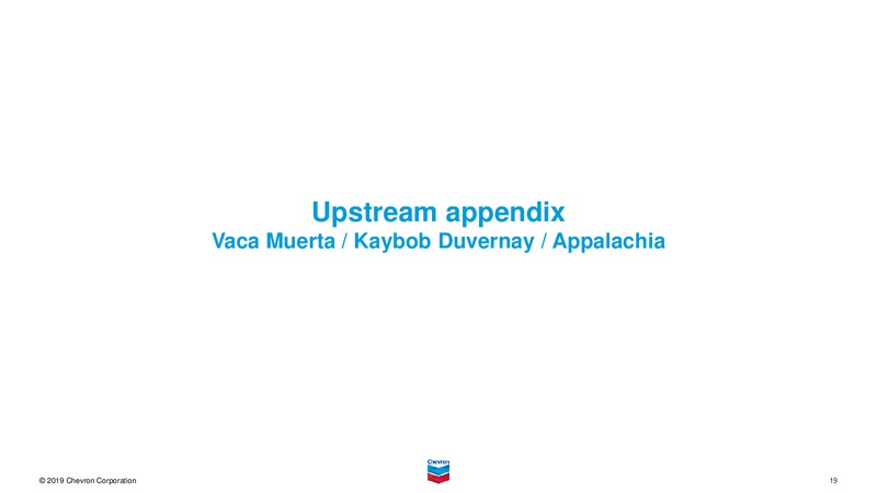 September 2019 Investor Presentation – Chevron Corp – slide 41