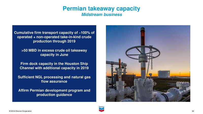 3Q 2018 Earnings Presentation – Chevron Corp – slide 32