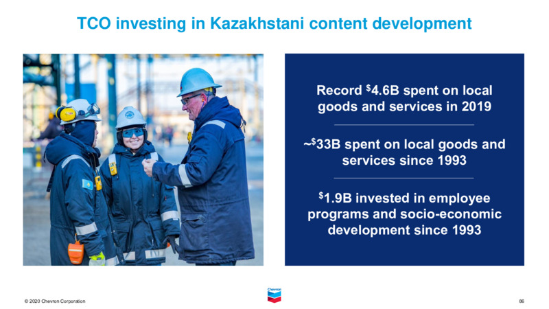 Investor Presentation   November 2020 – Chevron Corp – slide 84