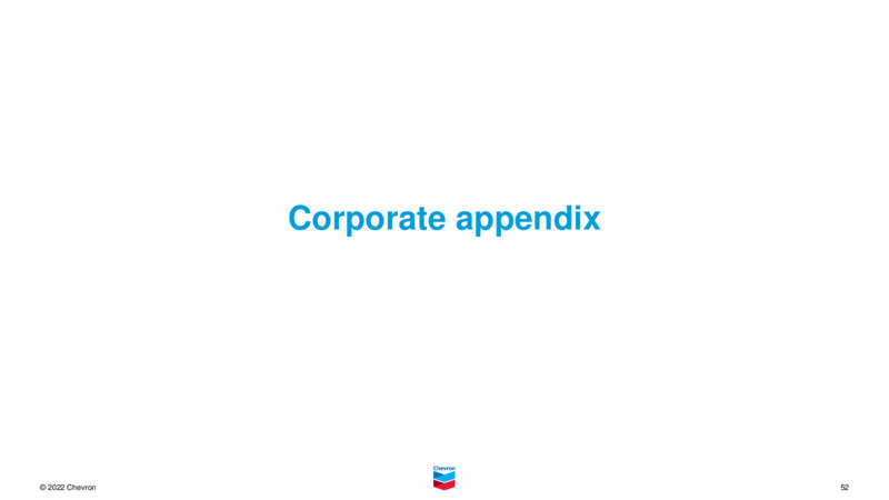 3Q 2022 Earnings Presentation – Chevron Corp – slide 51