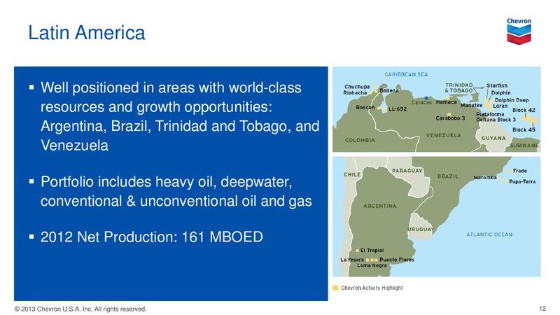 Jefferies Global Energy Conference – Chevron Corp – slide 11