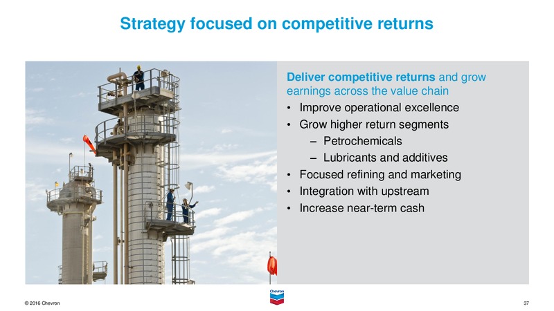 November 2016 Investor Presentation – Chevron Corp – slide 36