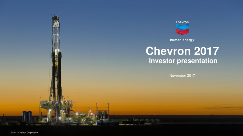 November 2017 Investor Presentation – Chevron Corp – slide 1