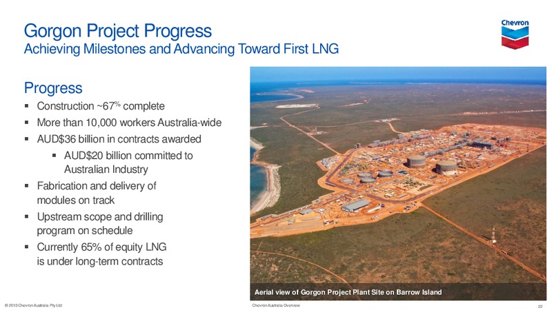 AUGUST 2013 INVESTOR PRESENTATION – Chevron Corp – slide 7