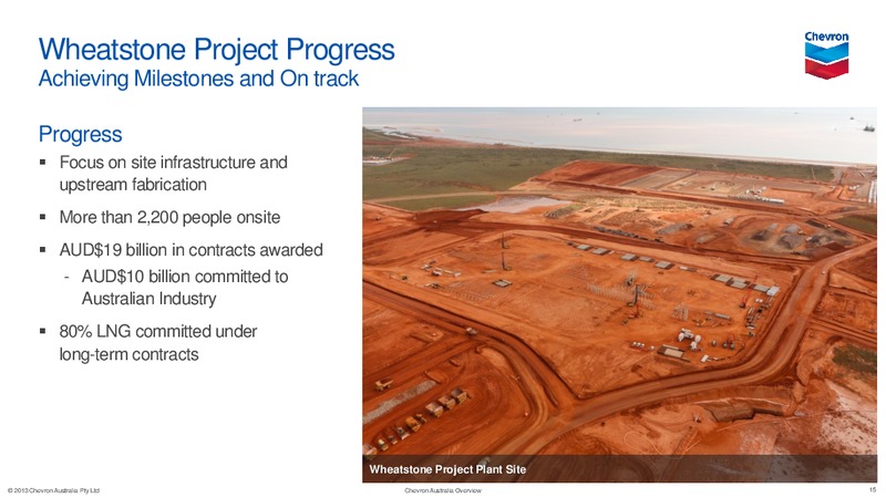 AUGUST 2013 INVESTOR PRESENTATION – Chevron Corp – slide 14