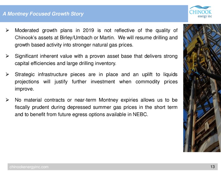 May 2019 Corporate Presentation – Chinook Energy, Inc. – slide 10