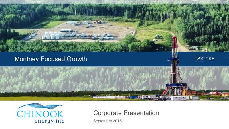 Peters and Co Energy Conference – Chinook Energy, Inc. – slide 1