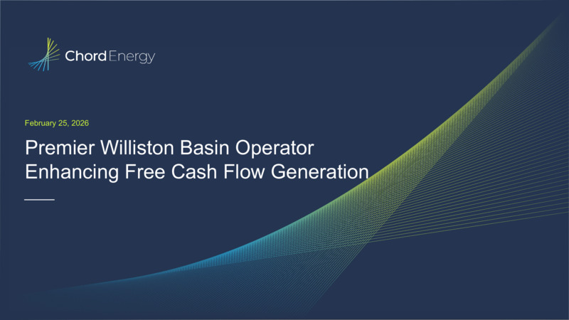 4Q 2025 Earnings Presentation – Chord Energy – slide 1