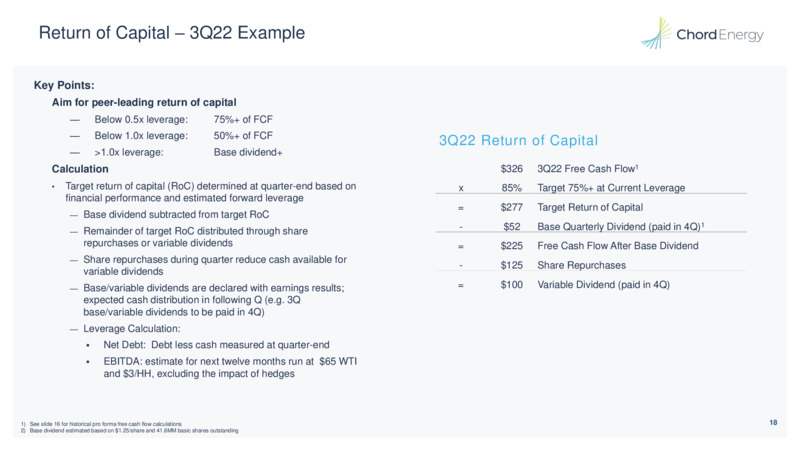 November 2022 Investor Presentation – Chord Energy – slide 17