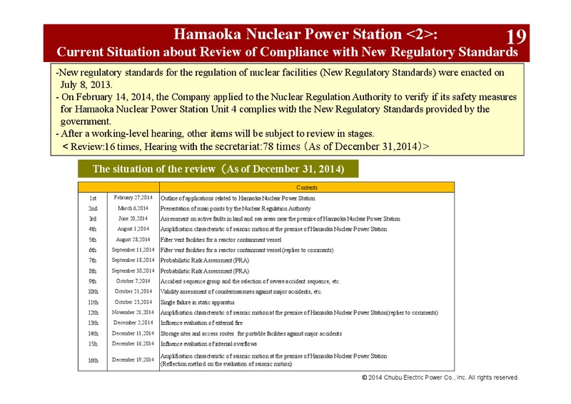 3rd Quarter FY 2014 – Chubu Electric Power – slide 24