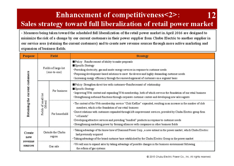 FY 2014 Earnings Call – Chubu Electric Power – slide 16