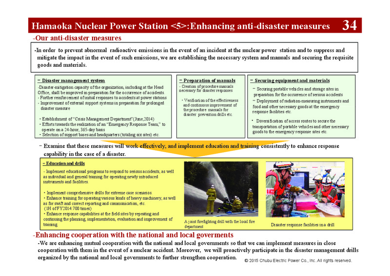 FY 2014 Earnings Call – Chubu Electric Power – slide 40