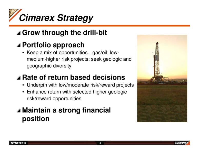 JUNE 2012 INVESTOR UPDATE – Cimarex Energy Co. – slide 3