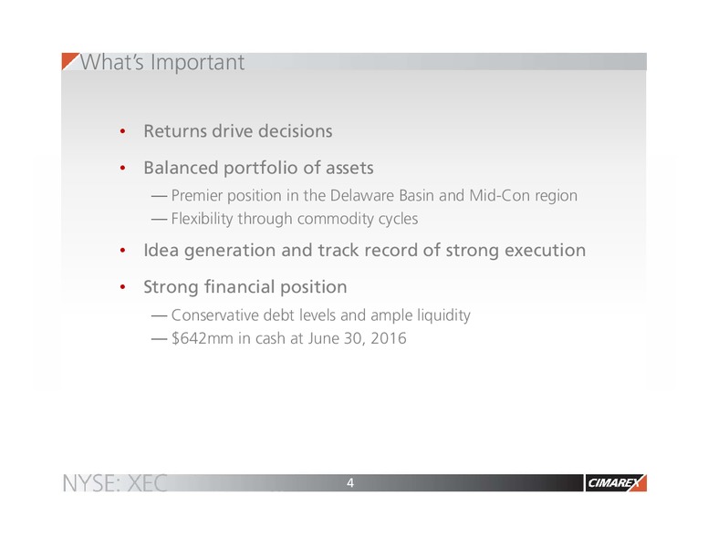EnerCom The Oil and Gas Conference – Cimarex Energy Co. – slide 4