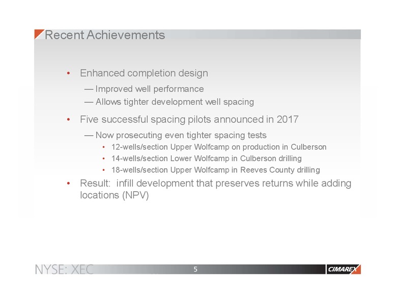 BAML 2017 Global Energy Conference – Cimarex Energy Co. – slide 4
