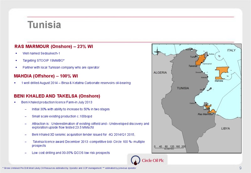 September 2014 Annual General Meeting – Circle Oil Plc – slide 9