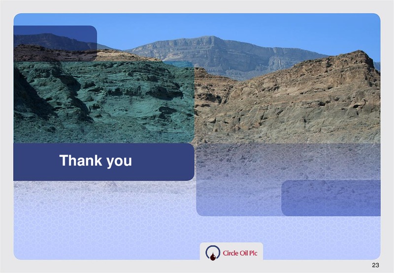 2014 ANNUAL RESULTS – Circle Oil Plc – slide 22