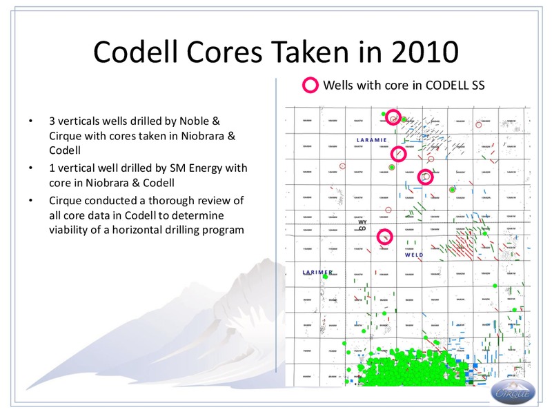 Codell Sandstone Review – Cirque Resources Lp – slide 6