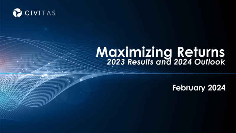 2023 Results 2024 Outlook – Civitas Resources Inc. – slide 1