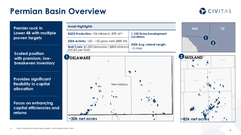 2023 Results 2024 Outlook – Civitas Resources Inc. – slide 7