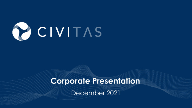 December 2021 Corporate Presentation – Civitas Resources Inc. – slide 1