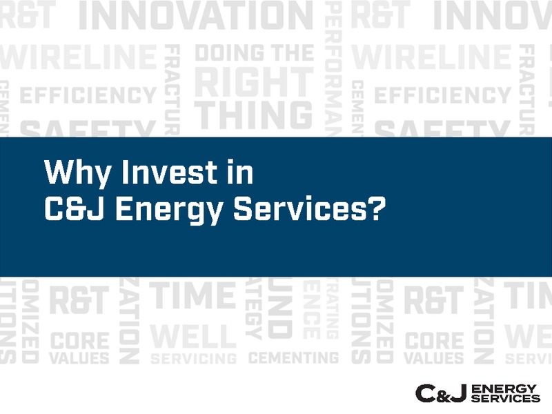 Management Presentation – Cj Energy Llc – slide 4