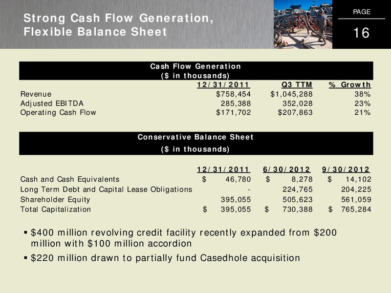 JP MORGAN OIL AND GAS CORPORATE ACCESS DAY – C&J Energy Services Inc. – slide 15