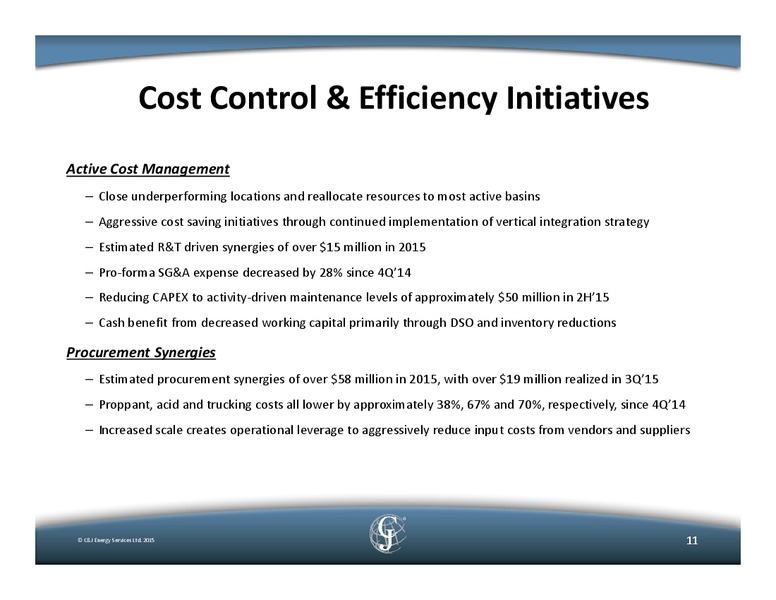 December 2015 Management Presentation – C&J Energy Services Inc. – slide 10