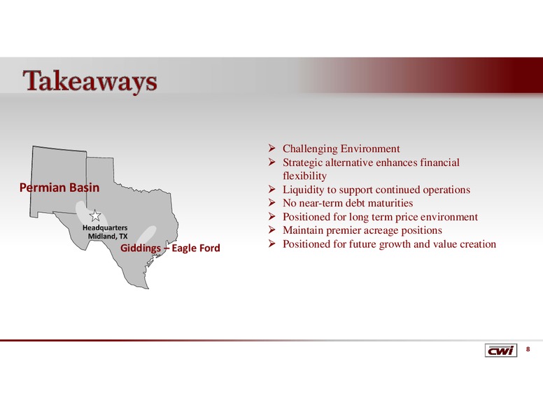 Q4 2015 Results – Clayton Williams Energy Inc. – slide 7