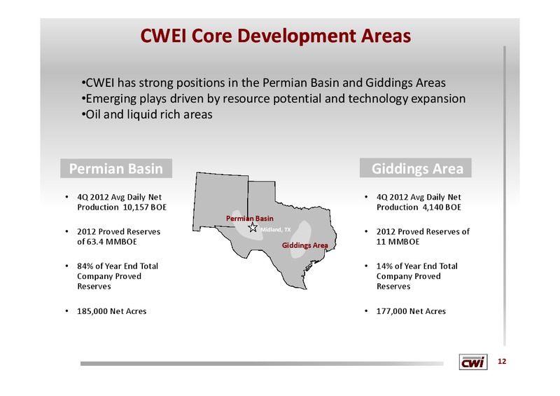 19TH ANNUAL IPAA OGIS NEW YORK – Clayton Williams Energy Inc. – slide 11