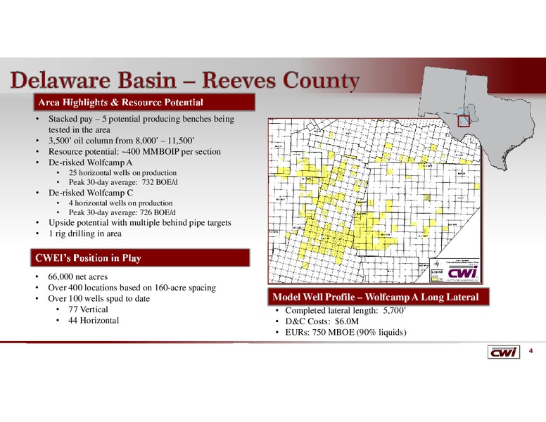 1Q 2016 Financial Results – Clayton Williams Energy Inc. – slide 3