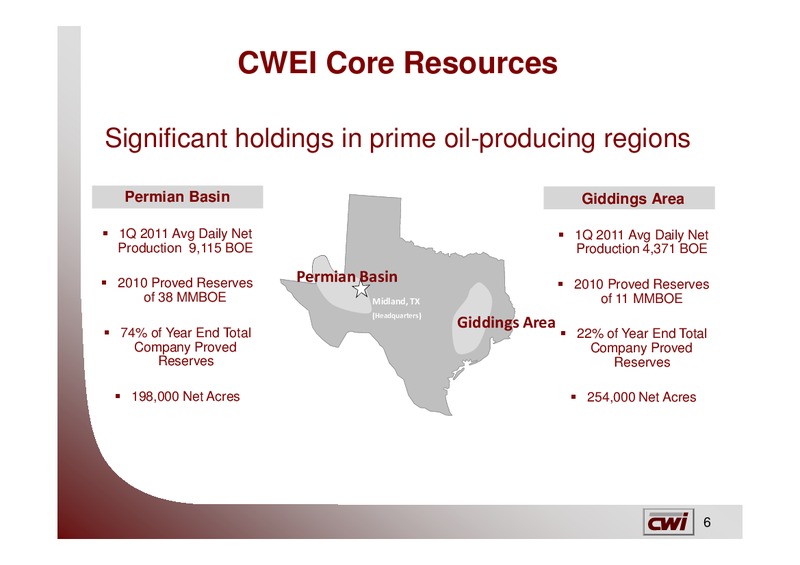 UBS Leveraged Finance Conference – Clayton Williams Energy Inc. – slide 5