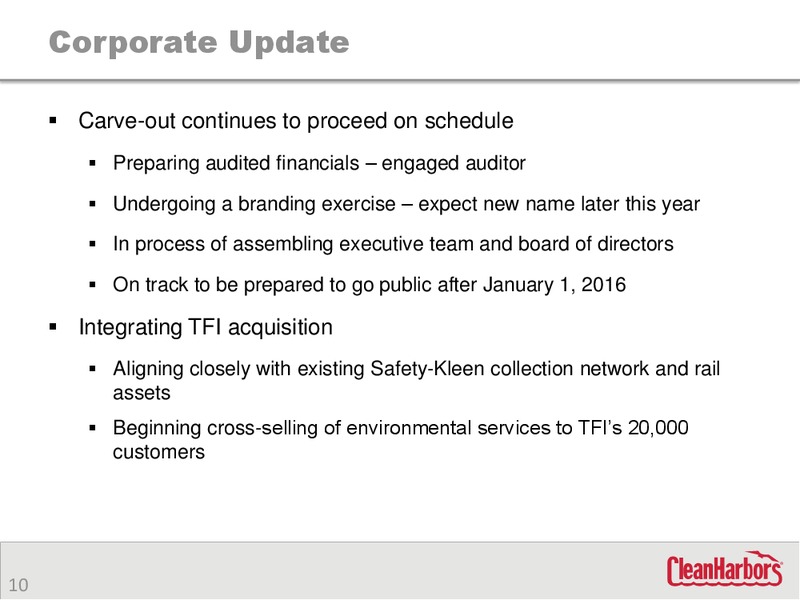 Q2 2015 Earnings Call – Clean Harbors – slide 9