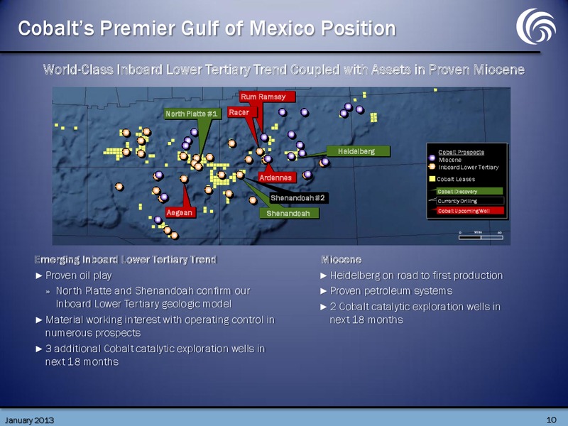 January 2013 Investor Presentation – Cobalt International Energy, Inc. – slide 9