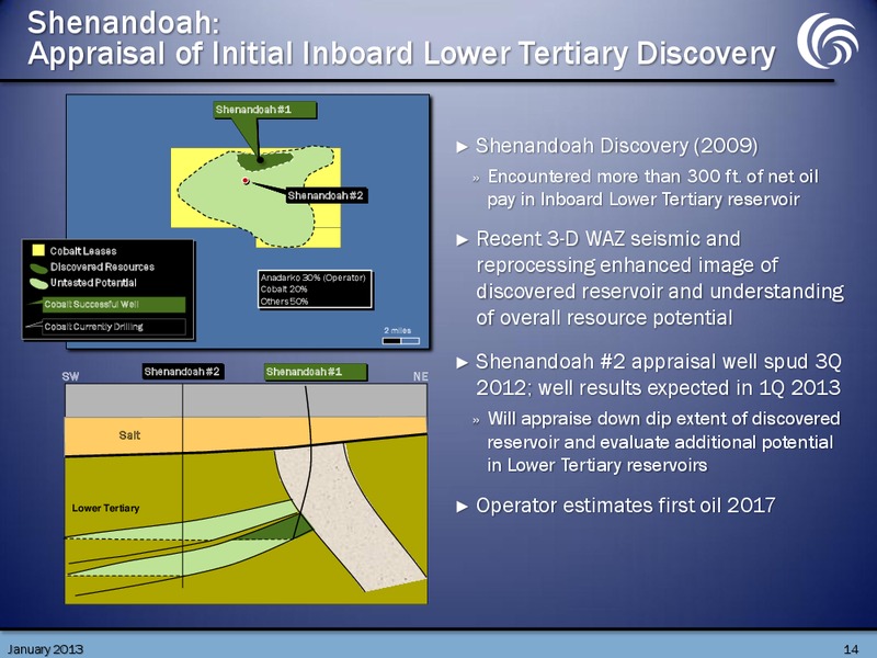 January 2013 Investor Presentation – Cobalt International Energy, Inc. – slide 13