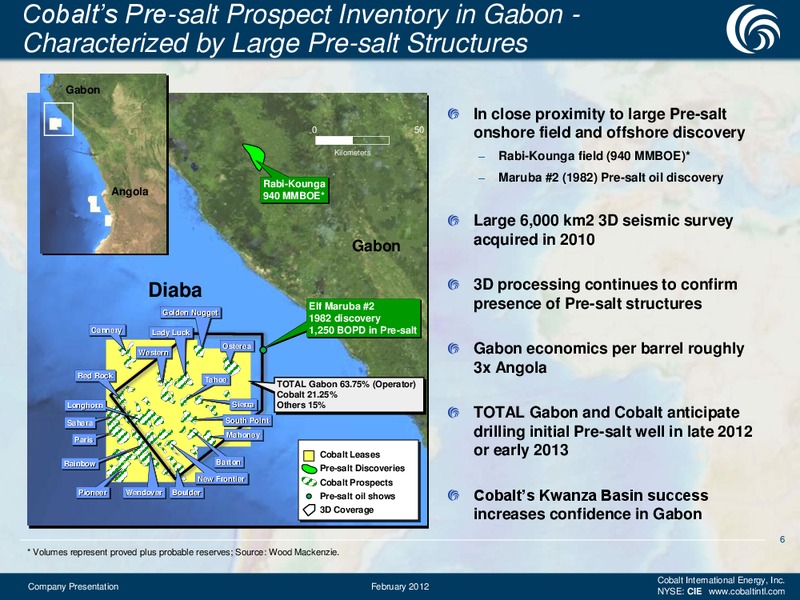 Update on West Africa and Gulf Mexico Drilling Programs – Cobalt International Energy, Inc. – slide 5