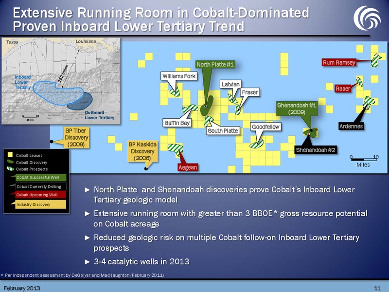 February 2013 Investor Presentation – Cobalt International Energy, Inc. – slide 10