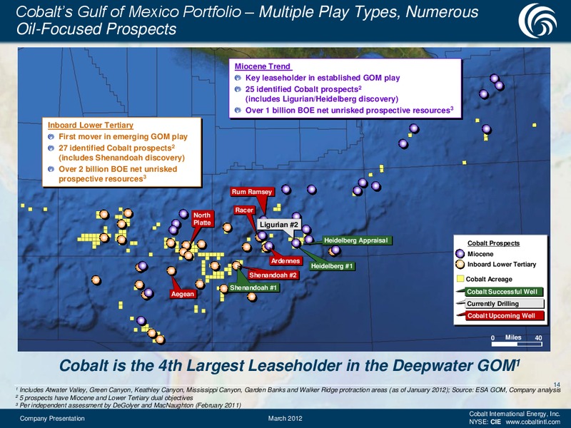March 2012 Company Presentation – Cobalt International Energy, Inc. – slide 13