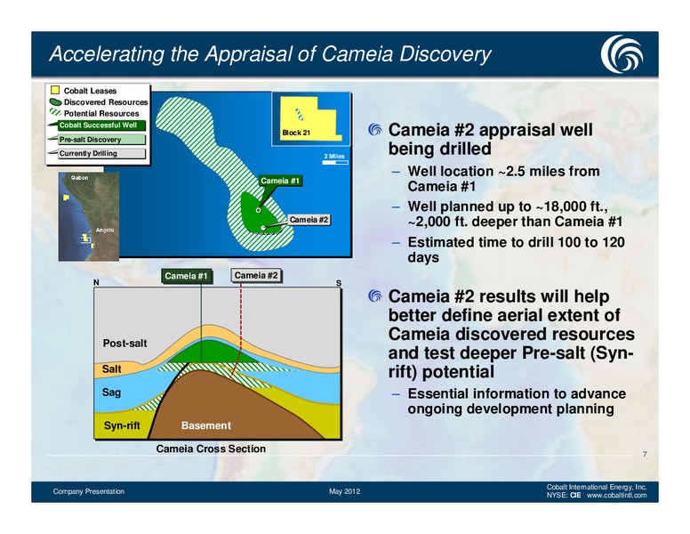 May 2012 Company Presentation – Cobalt International Energy, Inc. – slide 6