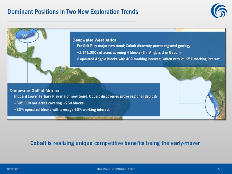 May 2013 Investor Presentation – Cobalt International Energy, Inc. – slide 4